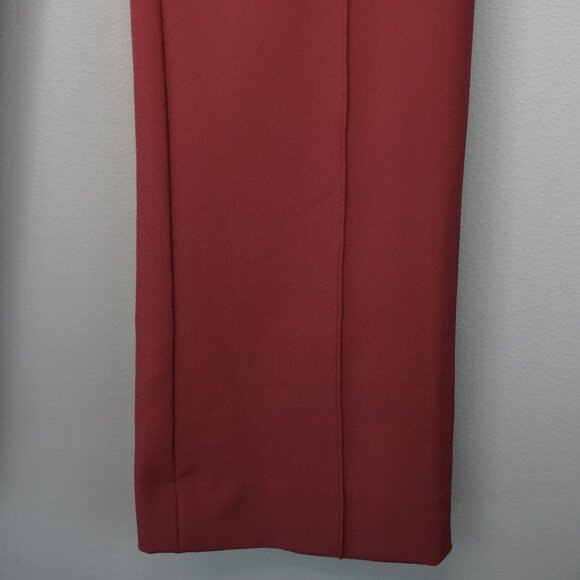 New Veronica Beard Jaya Stretch Crop Kick Flare Pants in Oxblood size 2 - Picture 8 of 16